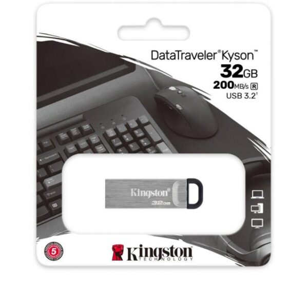 Kingston 32GB DataTraveler Kyson USB 3.2 Gen 1 pendrive fém